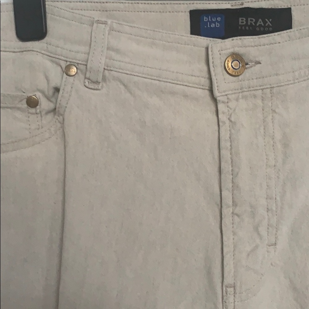 Linen Blend Brax Cesar Lagen Slack Pants